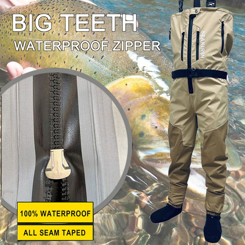 Fishing Waders Breathable - سراويل صيد السمك بسحاب أمامي قابلة