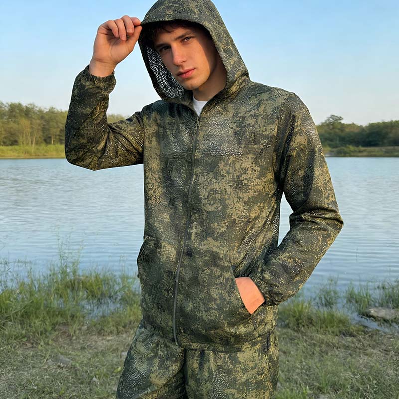 Camouflage Hunting Jacket - بدلات هوديز تكتيكية، ملابس صيد وتنزه