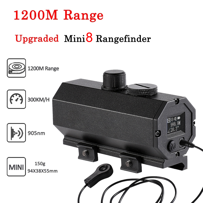 Rangefinder Laser Hunting - MINI8 المكونات في 1200 متر تتراوح