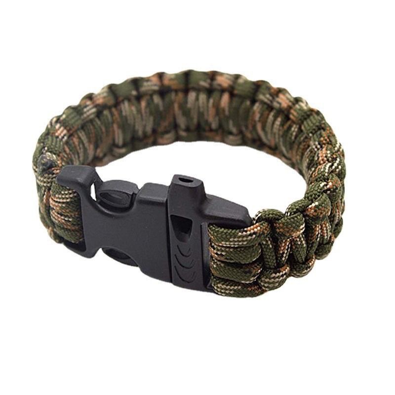 Paracord Survival Bracelet - صافرة سوار باراكورد، نسيج باراكورد سبعة
