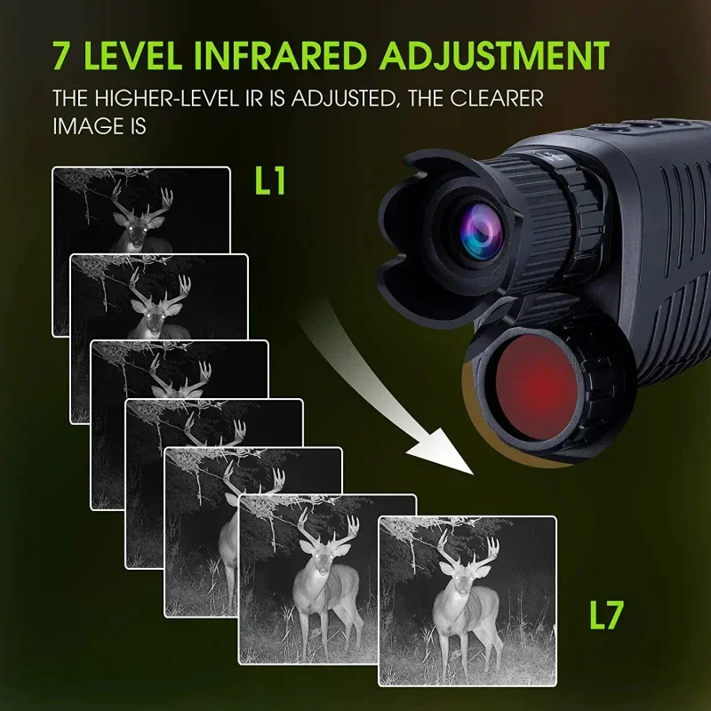 رؤية ليلية أحادية العين بدقة 1 - مراجعة Hunting Outdoor Day وسعره
