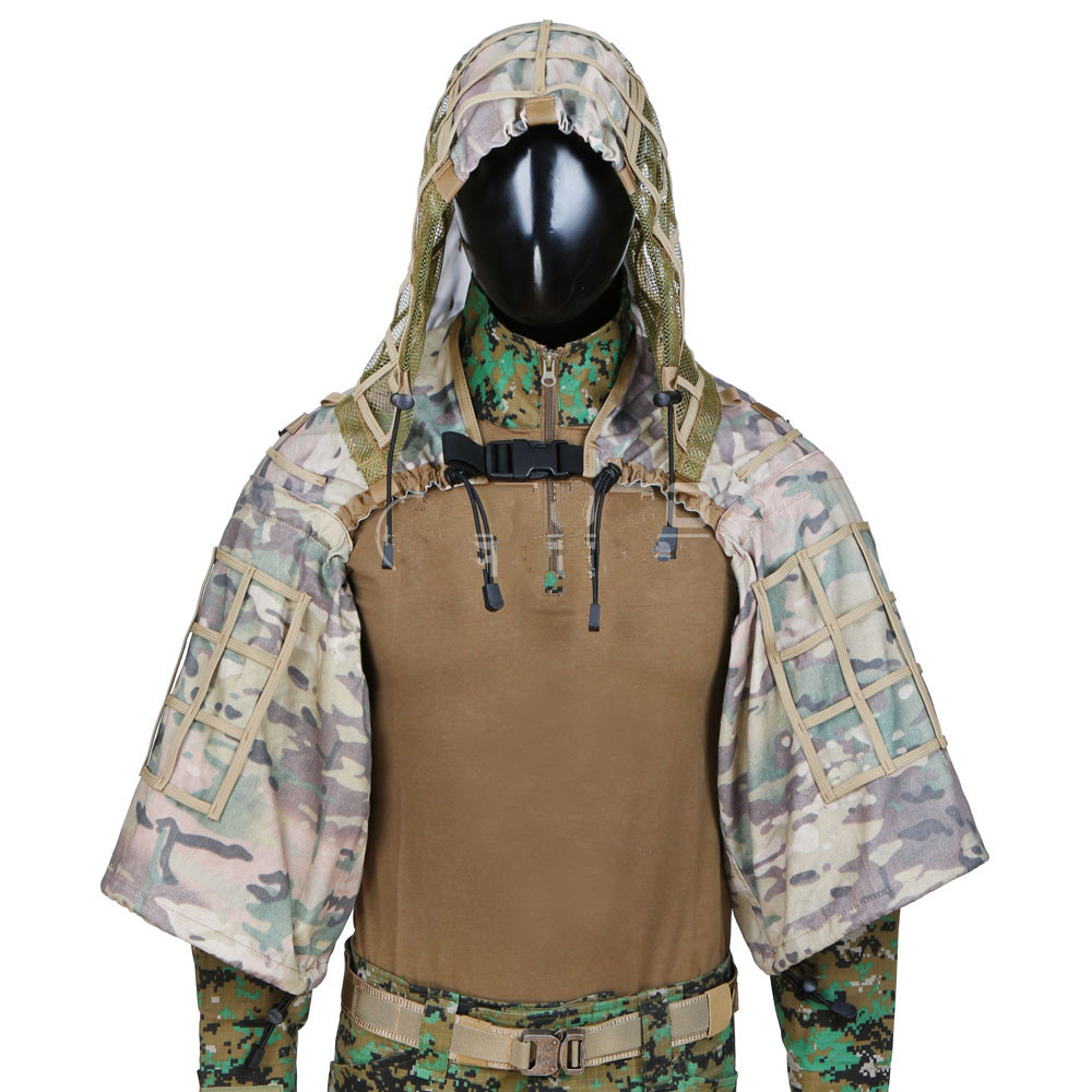 جديد التكتيكية CS التدريب ملاب - مراجعة Camouflage Hunting Jacket وسعره
