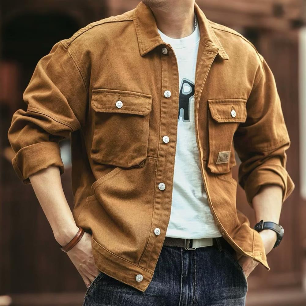 جاكيت دنيم رجالي بتصميم أمريكي - مراجعة Hunting Outdoor Brand وسعره