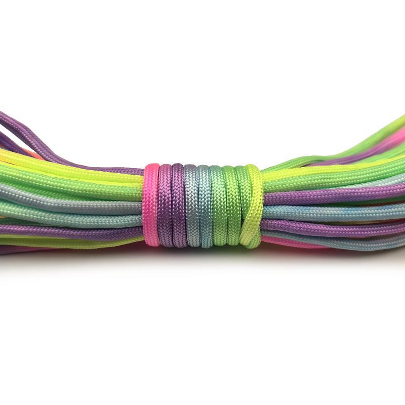 حبل باراكورد قوس قزح 2 مم/3 مم - مراجعة Paracord Survival Bracelet وسعره