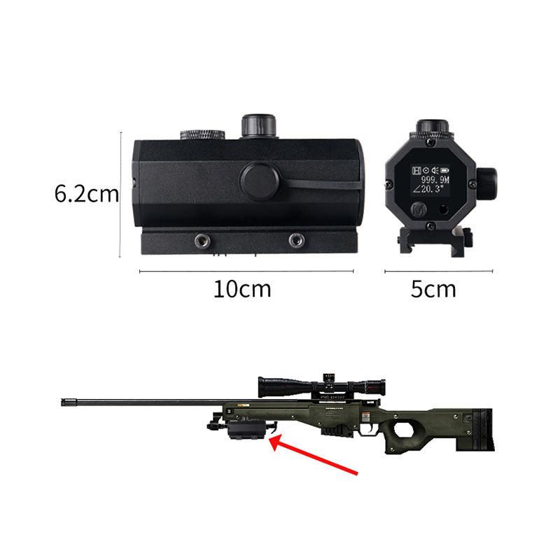 MINI8 المكونات في 1200 متر تتر - مراجعة Rangefinder Laser Hunting وسعره