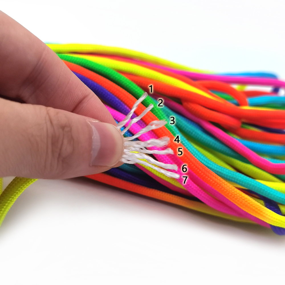 31 متر 4 مللي متر ألوان قوس قز - مراجعة Paracord Survival Bracelet وسعره
