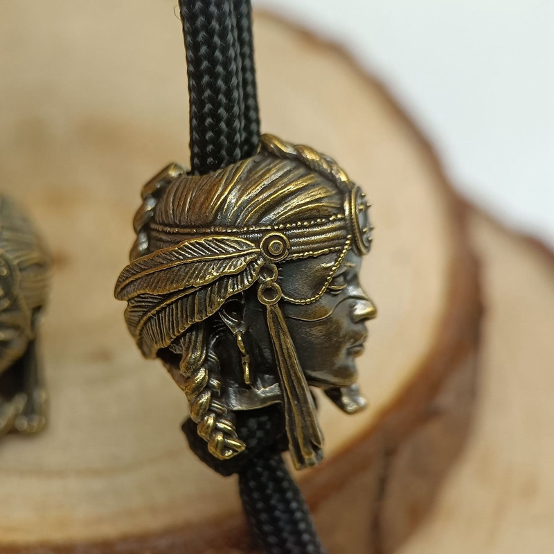 قبيلة أنثى المحارب النحاس سكين - مراجعة Paracord Survival Bracelet وسعره