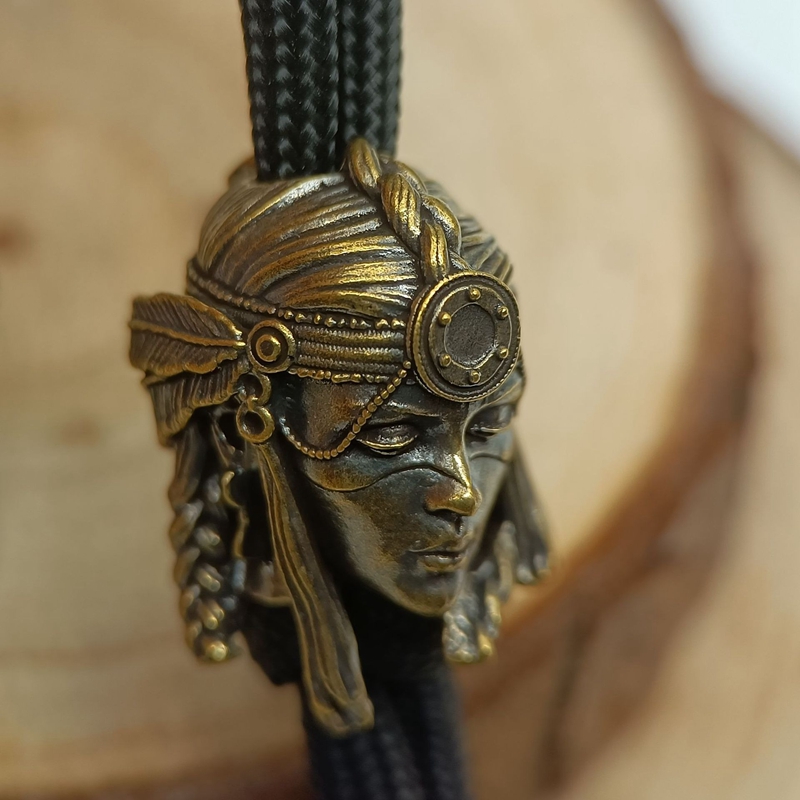 قبيلة أنثى المحارب النحاس سكين - مراجعة Paracord Survival Bracelet وسعره