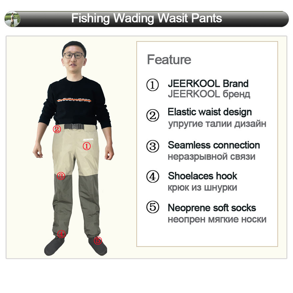 يطير الصيد الخواضون الأسماك ال - مراجعة Fishing Waders Breathable وسعره