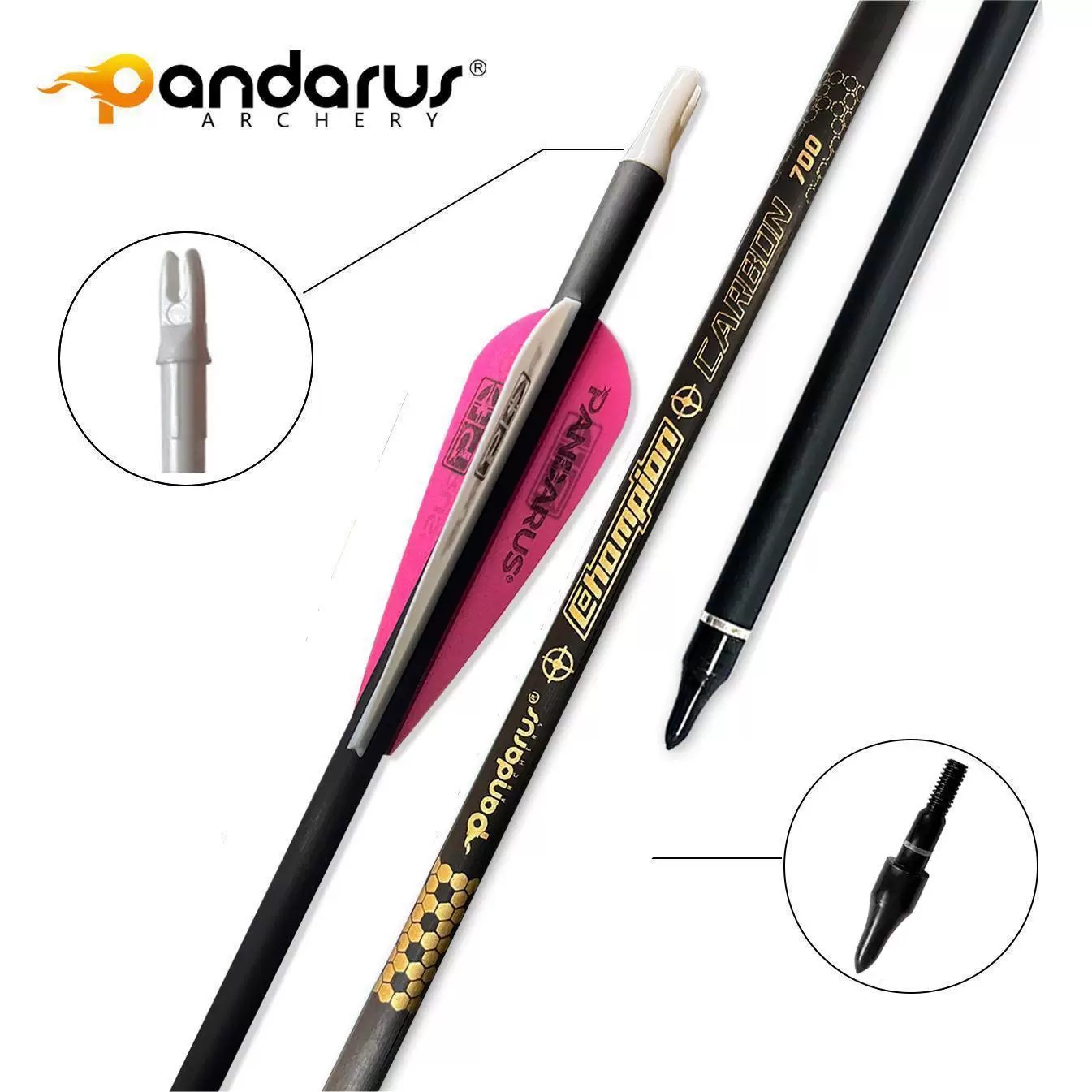 سهام بانداروس تشامبيون من الكر - مراجعة Arrow Carbon Shaft وسعره